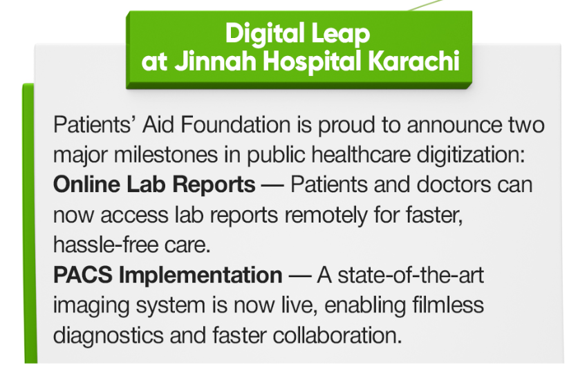 Patients’ Aid’s Digital Transformation at Jinnah Hospital (JPMC), Karachi