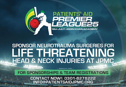 “Patients’ Aid Premier Cricket League” A Fundraiser for Free Head & Neck Surgeries at JPMC, Karachi